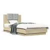 Image de vidaXL Cadre de lit sans matelas chêne sonoma 75x190 cm