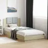 Image de vidaXL Cadre de lit avec LED sans matelas chêne sonoma 90x200 cm