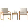 Image de vidaXL Ensemble de bistro - Mélange beige