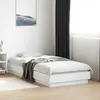 Image de vidaXL Cadre de lit sans matelas blanc 90x190 cm bois d'ingénierie