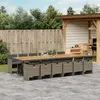 Image de vidaXL Ensemble à manger de jardin 13 pcs - Gris