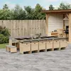 Image de VIDAXL Ensemble à manger de jardin - Beige et noir