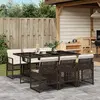 Image de vidaXL Ensemble à manger 7 pcs - Marron