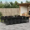 Image de vidaXL Ensemble à manger jardin 13 pcs - Noir