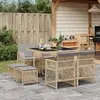 Image de VidaXL Ensemble à Manger 9 pcs - Beige