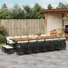 Image de vidaXL Ensemble à manger de jardin - 17 pièces