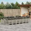 Image de VIDAXL Ensemble à manger de jardin 17 pcs - Gris clair