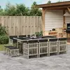 Image de vidaXL Ensemble 13 pcs - Gris clair