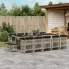 Image de vidaXL Ensemble Jardin Rotin Clair