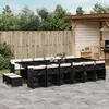 Image de vidaXL Ensemble à manger de jardin Résine tressée
