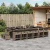 Image de vidaXL Ensemble à manger de jardin 17 pcs - Résine tressée