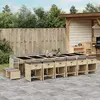 Image de VIDAXL Ensemble à manger de jardin avec coussins 17 pcs