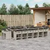 Image de vidaXL Ensemble à Manger de Jardin 17 pcs - Gris Clair
