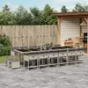 Image de vidaXL 17 pcs Gris clair