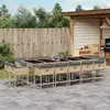Image de vidaXL Ensemble à manger de jardin - 5 pcs - Beige