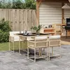 Image de vidaXL Ensemble à manger de jardin 5 pcs - Beige