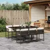 Image de VidaXL Ensemble jardin 7 pièces Marron Rotin