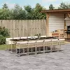 Image de vidaXL Ensemble à manger de jardin 13 pcs beige