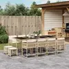 Image de Ensemble à manger de jardin vidaXL - Beige