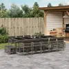 Image de vidaXL Ensemble jardin 15 pcs - Gris