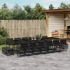 Image de VIDAXL Ensemble à manger de jardin 17 pcs Noir