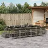 Image de vidaXL Ensemble à manger de jardin 17 pcs