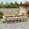 Image de vidaXL Ensemble à manger de jardin 17 pcs