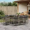 Image de vidaXL Ensemble à manger jardin 11pcs
