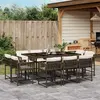 Image de VIDAXL Ensemble à manger de jardin 11 pcs - Marron
