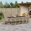 Image de vidaXL Ensemble à manger 15 pcs - Mélange beige