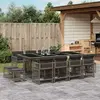 Image de vidaXL Ensemble à manger de jardin - Gris