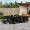 Image de VidaXL Ensemble à manger jardin - Résine tressée noir
