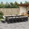 Image de VIDAXL Ensemble à manger de jardin 17 pcs Noir