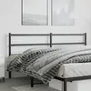 Image de vidaXL Tête de lit de remplacement métal noir 180 cm