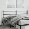 Image de vidaXL Tête de lit de remplacement métal noir 193 cm