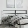 Image de vidaXL Tête de lit de remplacement métal noir 200 cm