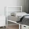 Image de vidaXL Tête de lit de remplacement métal blanc 75 cm
