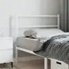 Image de vidaXL Tête de lit de remplacement métal blanc 100 cm
