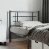 Image de vidaXL Tête de lit de remplacement métal noir 107 cm