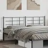 Image de vidaXL Tête de lit de remplacement métal noir 200 cm