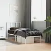 Image de vidaXL Cadre de lit métal sans matelas avec tête de lit blanc 80x200cm