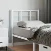 Image de vidaXL Tête de lit de remplacement métal blanc 75 cm