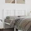 Image de vidaXL Tête de lit de remplacement métal blanc 120 cm