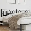 Image de vidaXL Tête de lit de remplacement métal noir 193 cm