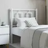 Image de vidaXL Tête de lit de remplacement métal blanc 75 cm
