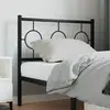 Image de vidaXL Tête de lit de remplacement métal noir 90 cm