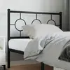 Image de vidaXL Tête de lit de remplacement métal noir 100 cm