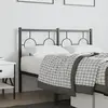 Image de vidaXL Tête de lit de remplacement métal noir 120 cm