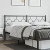 Image de vidaXL Tête de lit de remplacement métal noir 180 cm
