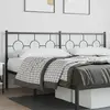 Image de vidaXL Tête de lit de remplacement métal noir 193 cm